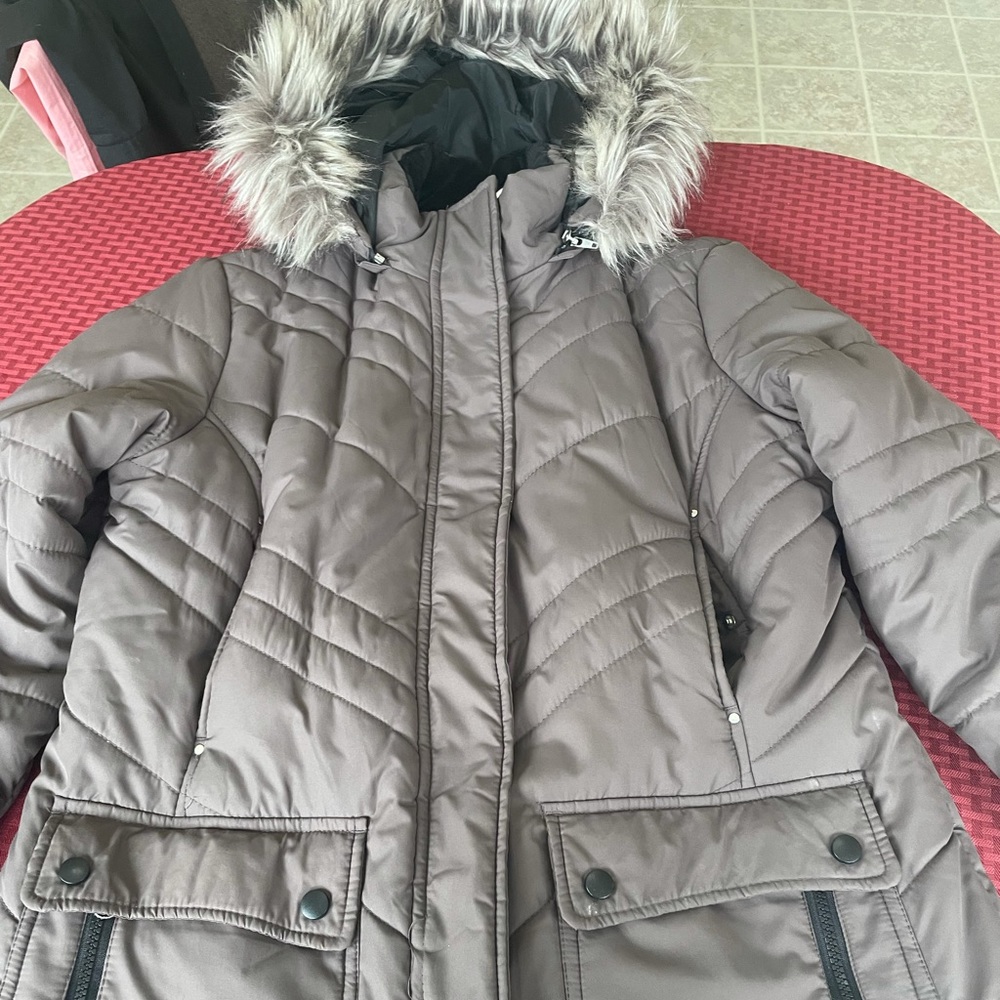 Warm fleece lined coat